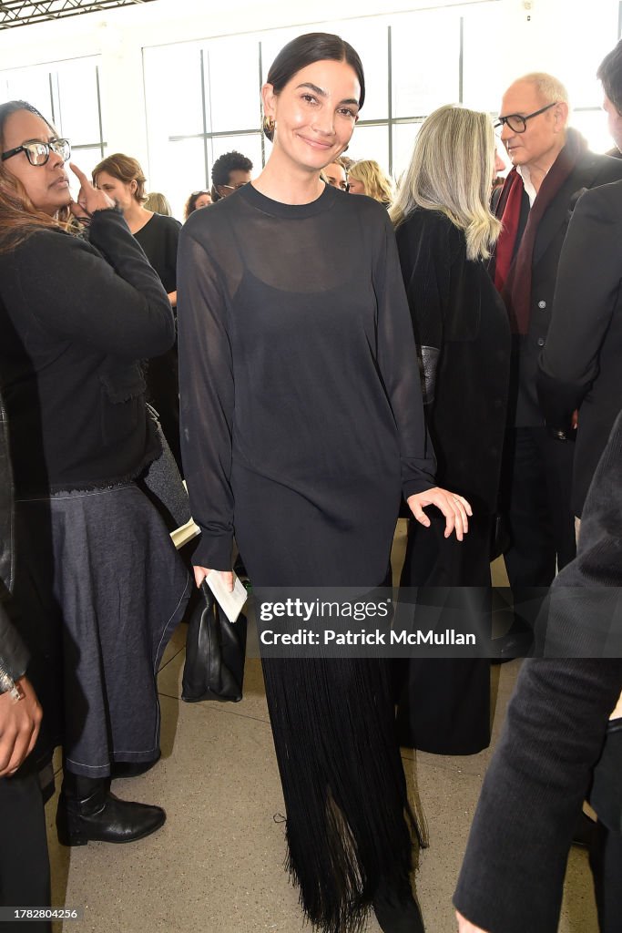 Lily Aldridge attends A Remembrance of the Life of Ivan Bart at... News