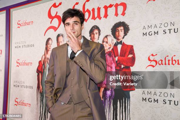 Jacob Elordi at the premiere of "Saltburn" held at Hollywood Forever Cemetery on November 14, 2023 in Los Angeles, California.