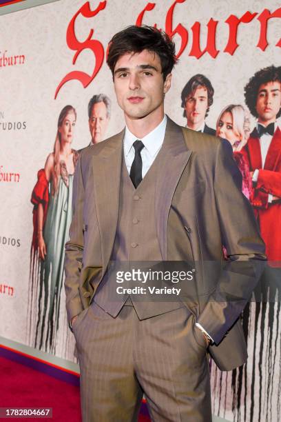 Jacob Elordi at the premiere of "Saltburn" held at Hollywood Forever Cemetery on November 14, 2023 in Los Angeles, California.