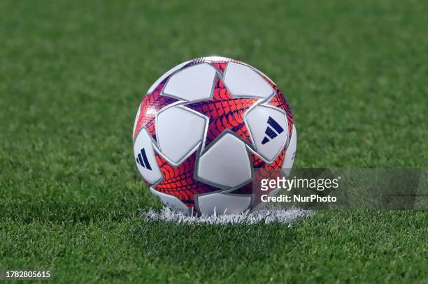 The official ball of the UEFA Womens Champions League during the match between FC Barcelona and SL Benfica, corresponding to the week 1 of the UEFA...