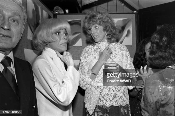 Carol Channing and Alexandra Schlesinger attend an event, comprising a reception at the residence of Stephen Edward Smith and Jean Kennedy Smith, a...