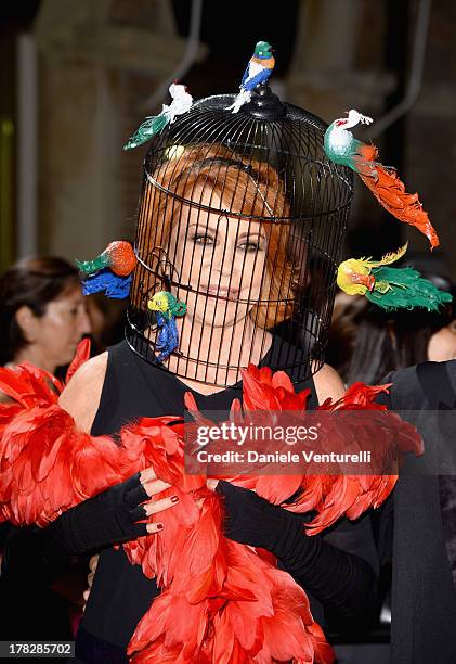 Marina Ripa di Meana attends the Opening Ceremony during The 70th Venice International Film Festival on August 28, 2013 in Venice, Italy.
