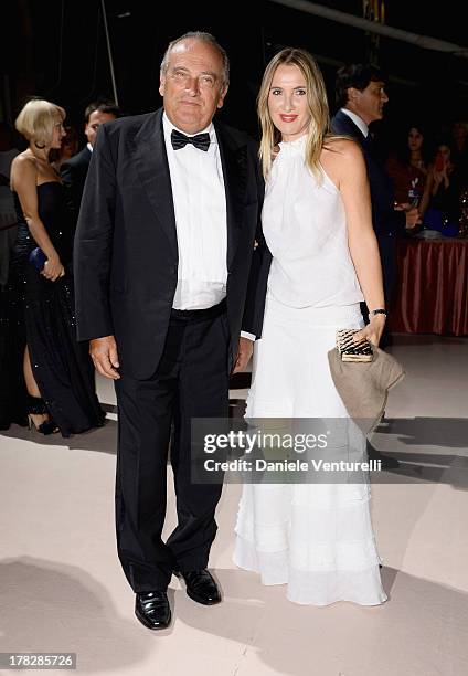 Luigi Abete and Desire Petrini attend the Opening Ceremony during The 70th Venice International Film Festival on August 28, 2013 in Venice, Italy.