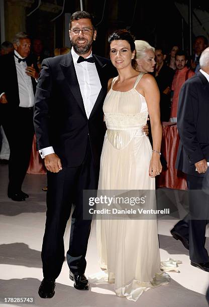 Geppi Cucciari and Luca Bonaccorsi attend the Opening Ceremony during The 70th Venice International Film Festival on August 28, 2013 in Venice, Italy.