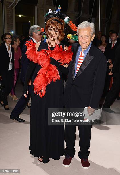 Marina Ripa di Meana and Carlo Ripa di Meana attend the Opening Ceremony during The 70th Venice International Film Festival on August 28, 2013 in...