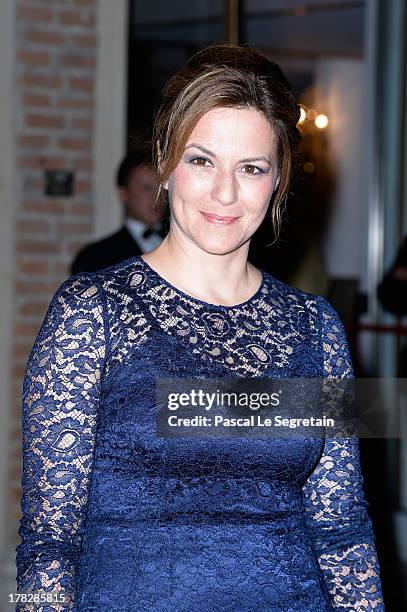 Jury member Martina Gedeck attends the Opening Dinner Arrivals during the 70th Venice International Film Festival at the Hotel Excelsior on August...