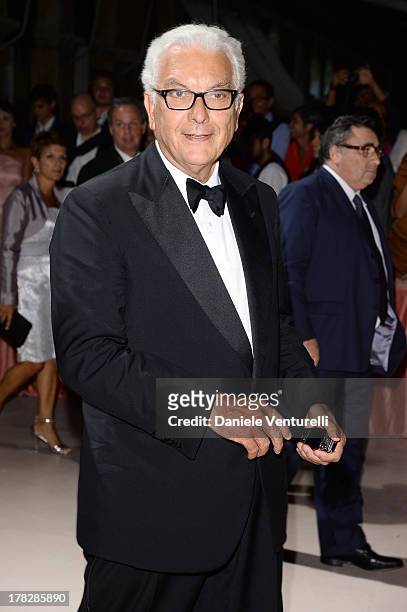 President of La Biennale Paolo Baratta attends the Opening Ceremony during The 70th Venice International Film Festival on August 28, 2013 in Venice,...