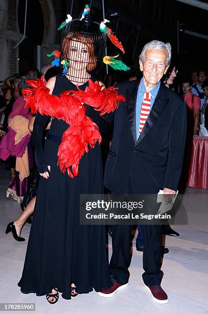 Marina Ripa di Meana and Carlo Ripa di Meana attend the Opening Dinner Arrivals during the 70th Venice International Film Festival at the Hotel...