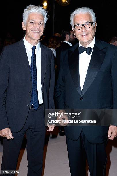 President of La Biennale Paolo Baratta Massimo Bray attend the Opening Dinner Arrivals during the 70th Venice International Film Festival at the...