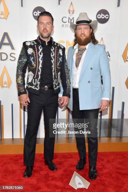 Osborne and John Osborne of Brothers Osborne attend the 57th Annual CMA Awards at Bridgestone Arena on November 08, 2023 in Nashville, Tennessee.