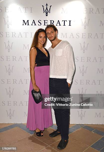 Clizia and Davide Fornasier attend the 70th Venice International Film Festival at Terrazza Maserati on August 28, 2013 in Venice, Italy.