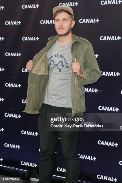 Television presenter Benjamin Carle at the 'Rentree De Canal +' photocall at Porte De Versailles on August 28, 2013 in Paris, France.