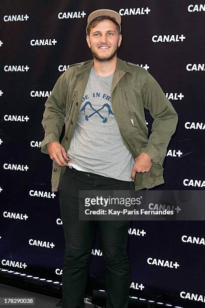 Television presenter Benjamin Carle at the 'Rentree De Canal +' photocall at Porte De Versailles on August 28, 2013 in Paris, France.
