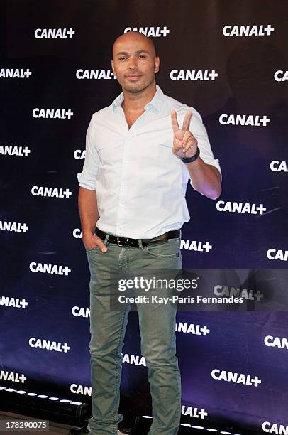 Eric Judor at the 'Rentree De Canal +' photocall at Porte De Versailles on August 28, 2013 in Paris, France.