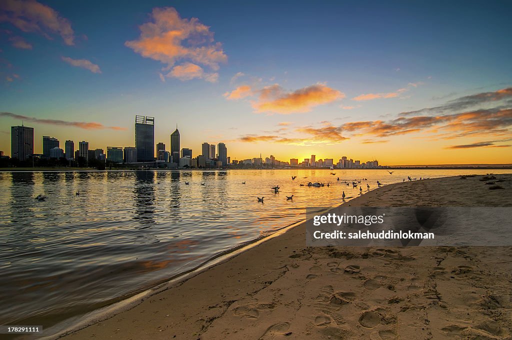 Morning View of Perth City