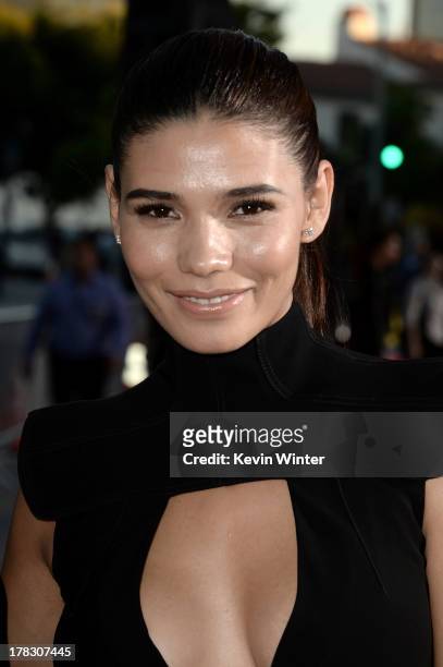 Model Paloma Jimenez attends the premiere of Universal Pictures' "Riddick" at Mann Village Theatre on August 28, 2013 in Westwood, California.