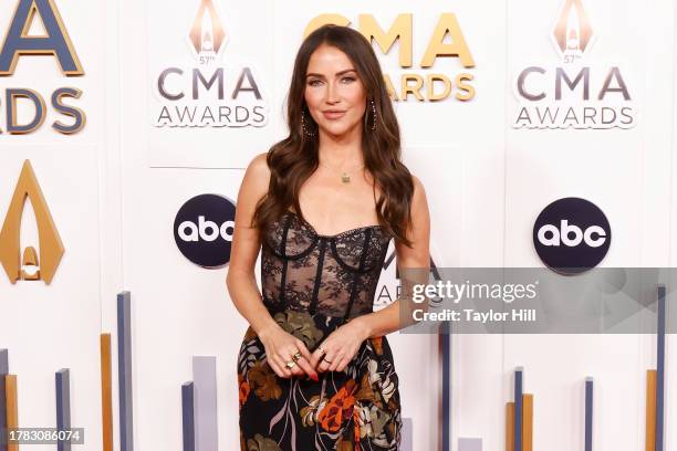 Kaitlyn Bristowe attends the 2023 CMA Awards at Bridgestone Arena on November 08, 2023 in Nashville, Tennessee.