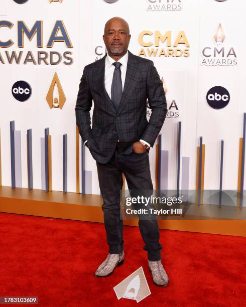 Darius Rucker attends the 2023 CMA Awards at Bridgestone Arena on November 08, 2023 in Nashville, Tennessee.