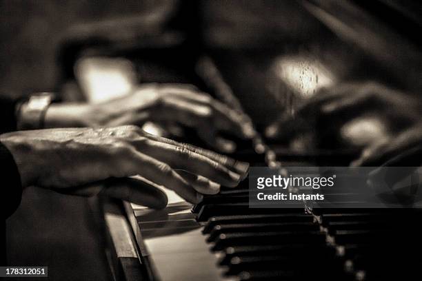 musical hands - piano stock pictures, royalty-free photos & images