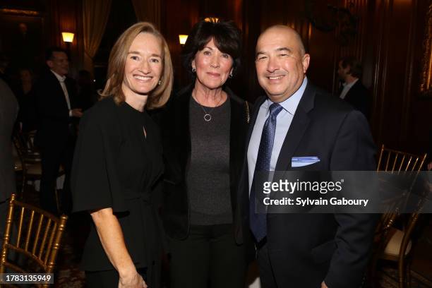 Claire Cukier, Lisa Beach and Jim Beach attend Where to Next, Magellan? at University Club on November 08, 2023 in New York City.