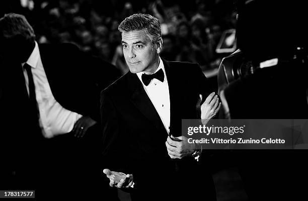 An alternative view of actor George Clooney as he attends the 'Gravity' premiere and Opening Ceremony at the 70th Venice International Film Festival...