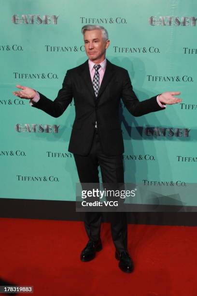 Director Baz Luhrmann attend "The Great Gatsby" premiere at China World Trade Center Tower 3 on August 28, 2013 in Beijing, China.