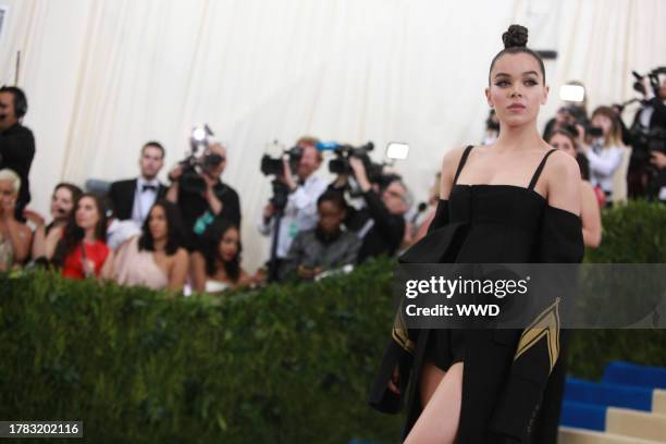 Hailee Steinfeld, Red carpet arrivals at the 2017 Met Gala: Rei Kawakubo/Comme des Garcons, May 1st, 2017.