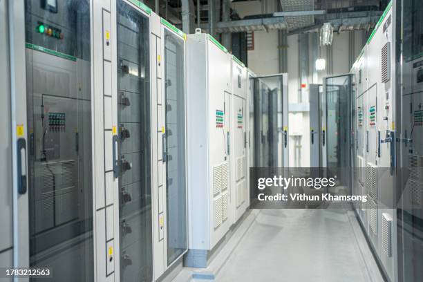 electrical switch panel of switchgear room - kontrollrum bildbanksfoton och bilder
