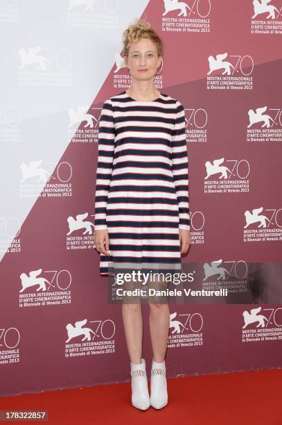 Actress Alba Rohrwacher attends "Via Castellana Bandiera" Photocall during the 70th Venice International Film Festival at Palazzo del Casino on...