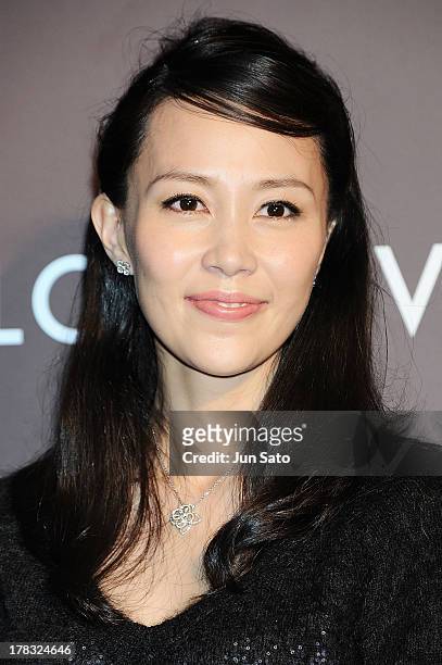 Actress Yoshino Kimura attends Louis Vuitton "Timeless Muses" exhibition at the Tokyo Station Hotel on August 29, 2013 in Tokyo, Japan.