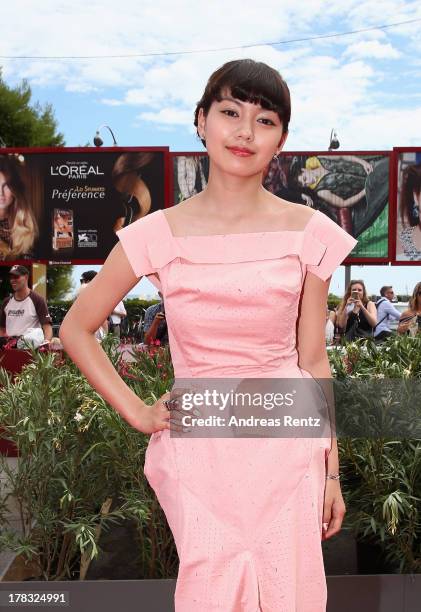 Actress Fumi Nikaido attends Why Don't You Play In Hell? Premiere during the 70th Venice International Film Festival on August 29, 2013 in Venice,...