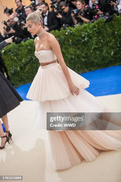 Hailey Baldwin, Red carpet arrivals at the 2017 Met Gala: Rei Kawakubo/Comme des Garcons, May 1st, 2017.