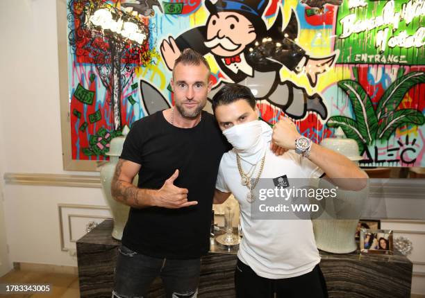 Philipp Plein and Alec Monopoly backstage