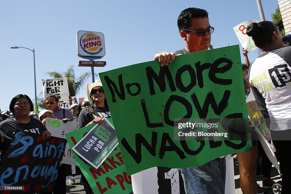Fast-Food Strikes in 50 U.S. Cities Seeking $15 Per Hour