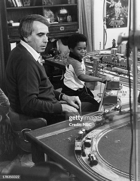 Episode 101 -- Pictured: Host Tom Snyder, actor Gary Coleman during at interview at Coleman's home --