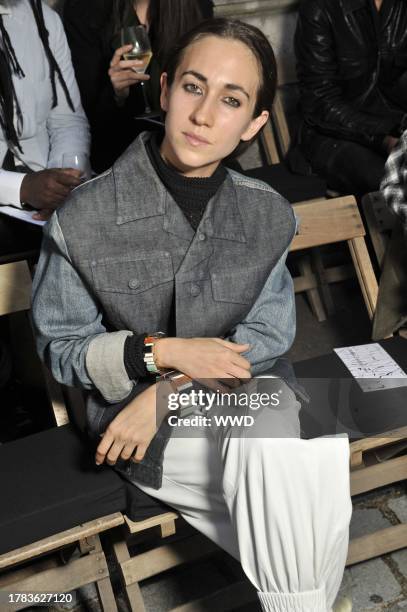 Delfina Delettrez in the front row