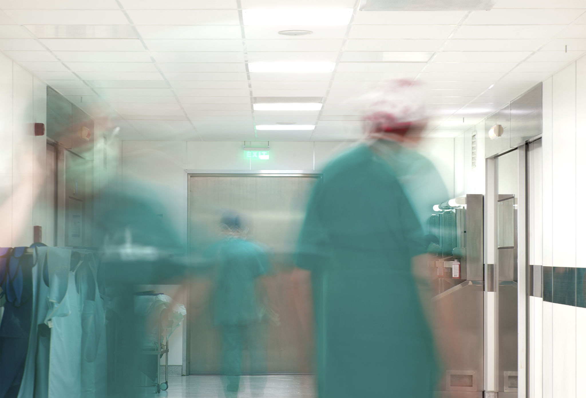 hospital busy surgery corridor hospital busy surgery corridor