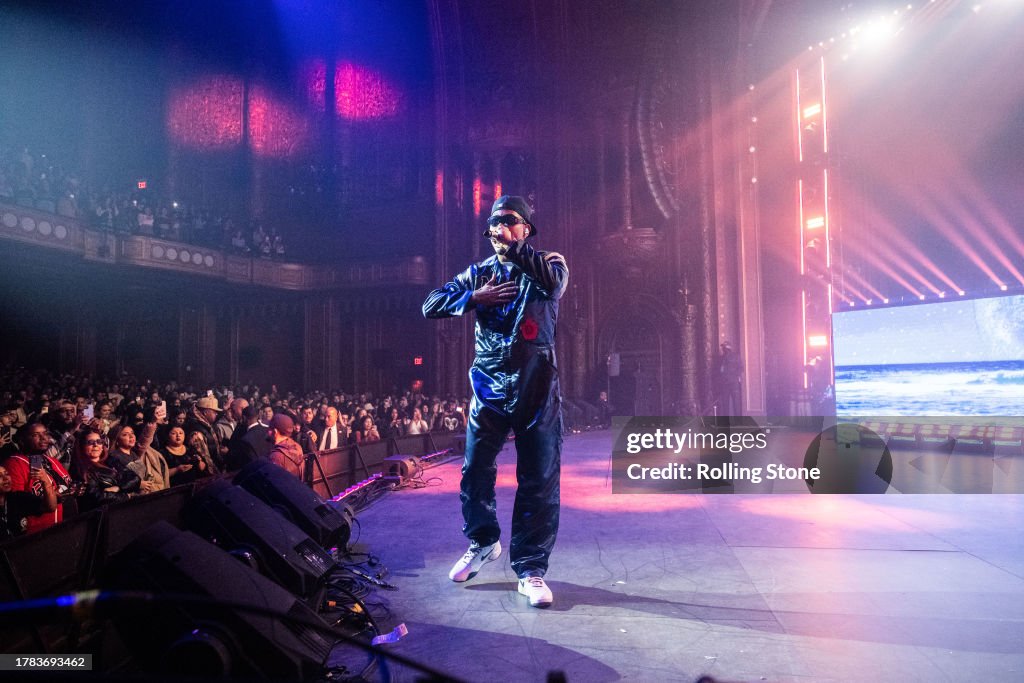 Myke Towers performs at United Palace on November 10, 2023 in New Myke Towers performs at United Palace on November 10, 2023 in New