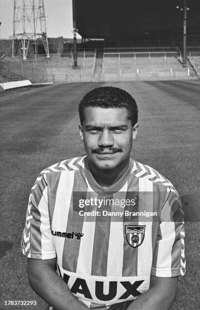 Sunderland defender Reuben Agboola pictured during the photocall at Roker Park ahead of the 1989/90 season in Sunderland, England.