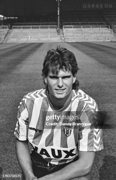 Sunderland striker Thomas Hauser pictured during the photocall at Roker Park ahead of the 1989/90 season in Sunderland, England.