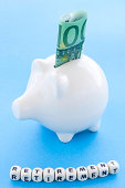 Retirement Savings Concept - Full Piggy Bank