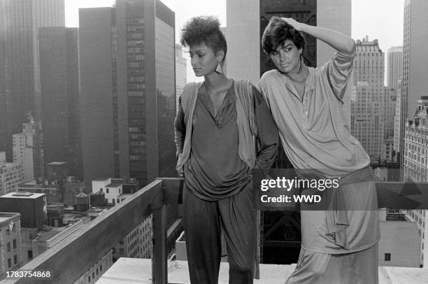 Models Sheila Johnson and Janice Dickinson