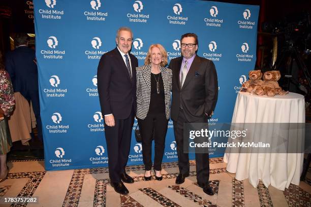 Dr. Harold S. Koplewicz, Anne McNulty and Arthur Altschul Jr attend 2023 Child Advocacy Award Dinner Honoring Andy Saperstein, Co-President And Head...