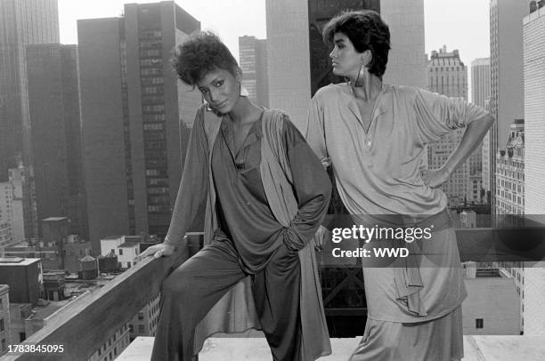 Models Sheila Johnson and Janice Dickinson