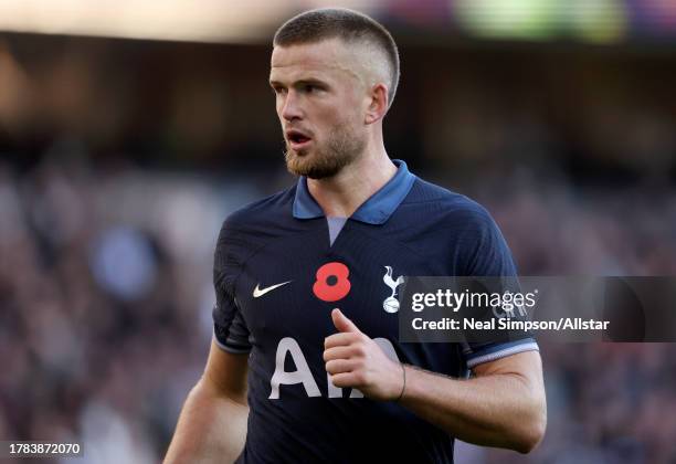 Eric Dier of Tottenham Hotspur in action during the Premier League match between Wolverhampton Wanderers and Tottenham Hotspur at Molineux on...
