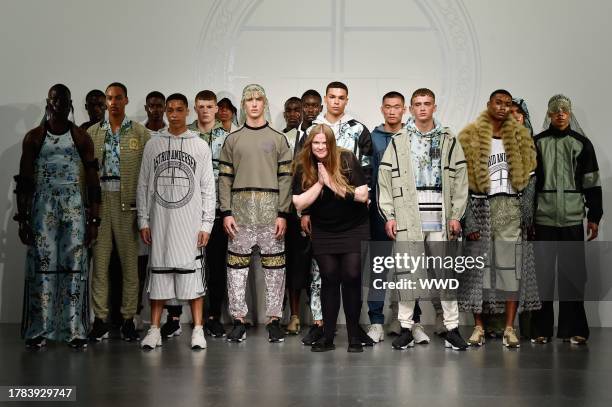 Astrid Andersen and models on the catwalk