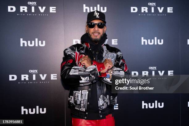 Executive Producer Swizz Beatz and son Nasir Dean joins press and influencers in a screening and reception of their new Hulu docuseries, "Drive with...