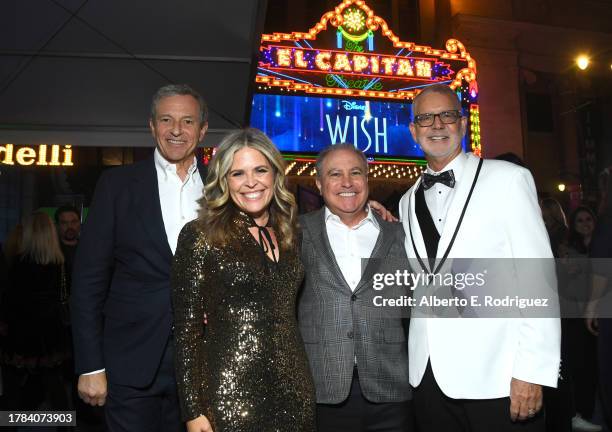 Bob Iger, CEO, Disney, Jennifer Lee, CCO at WDAS, Alan Bergman, Co-Chairman, Disney and Chris Buck attend the World Premiere of Walt Disney Animation...