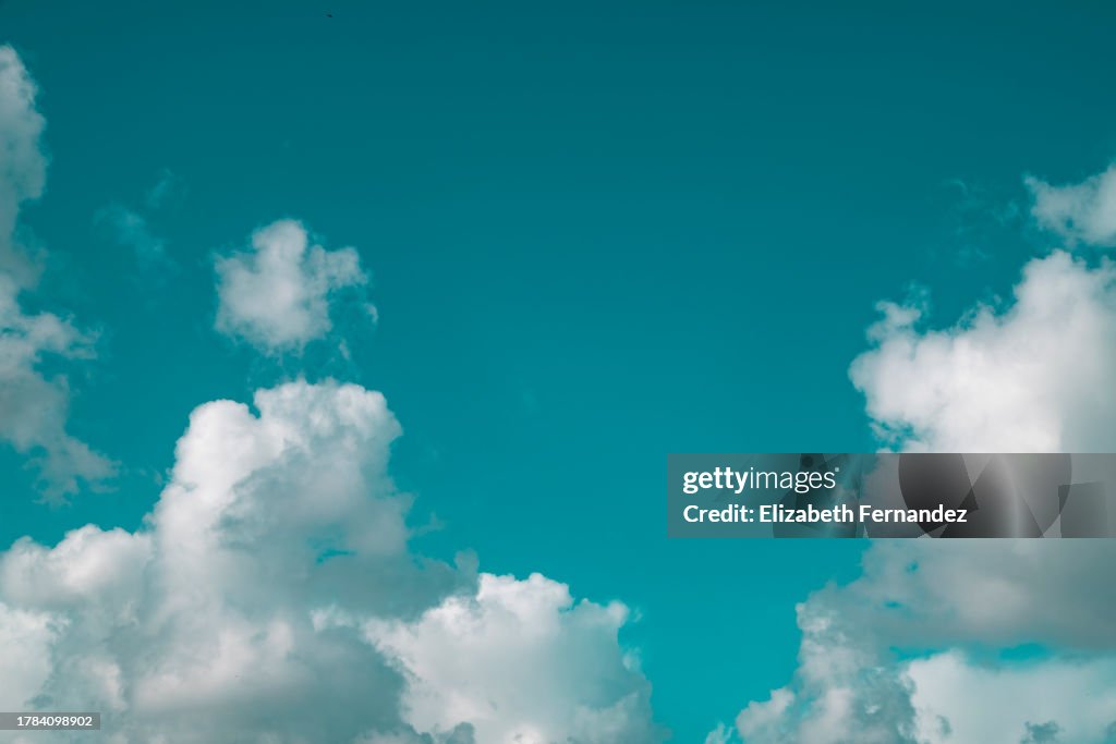 Clouds on blue sky