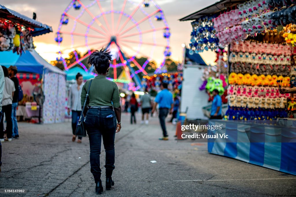 Busy fair grounds